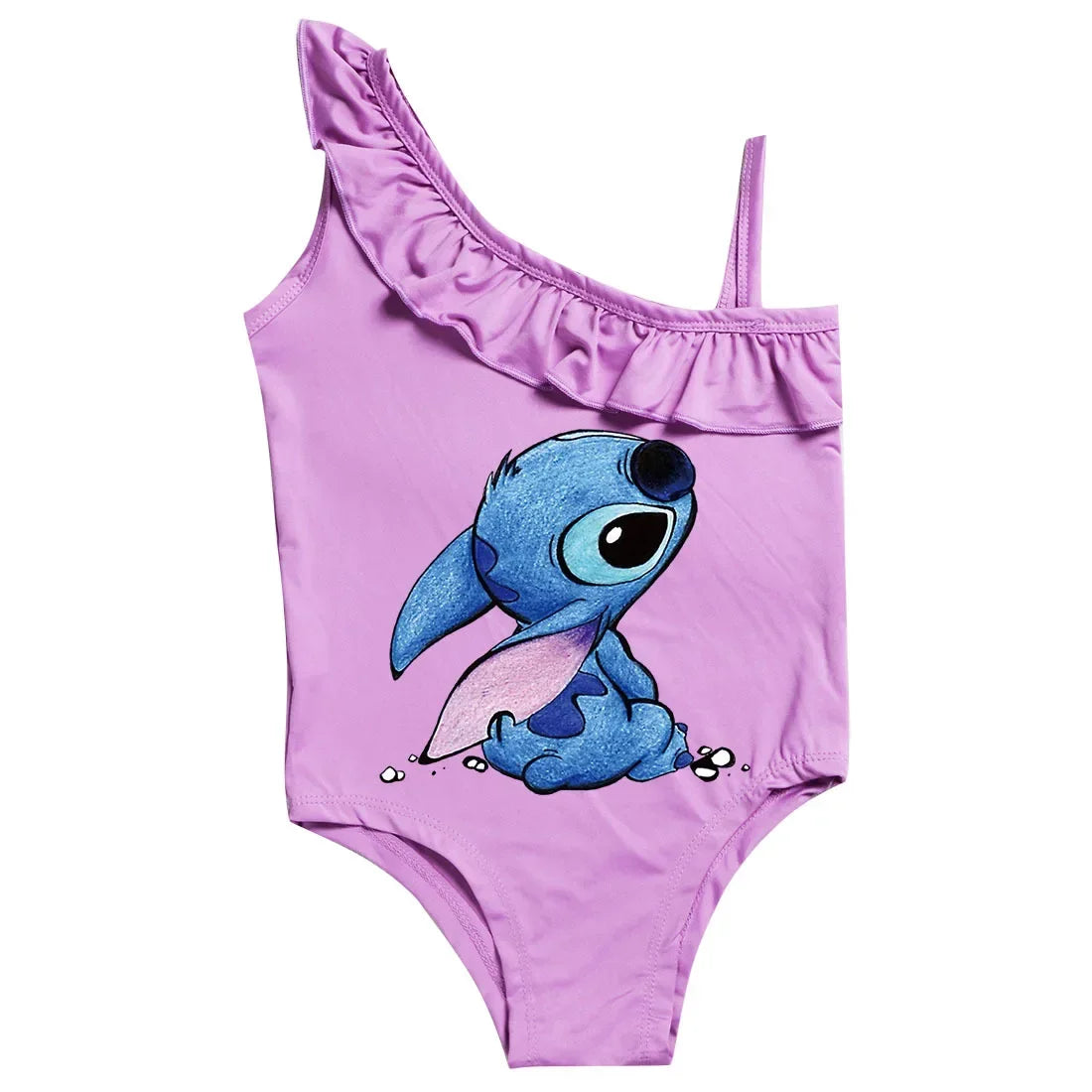 Costume da bagno bimba nuovo intero Cartoon Stitch 3-10y