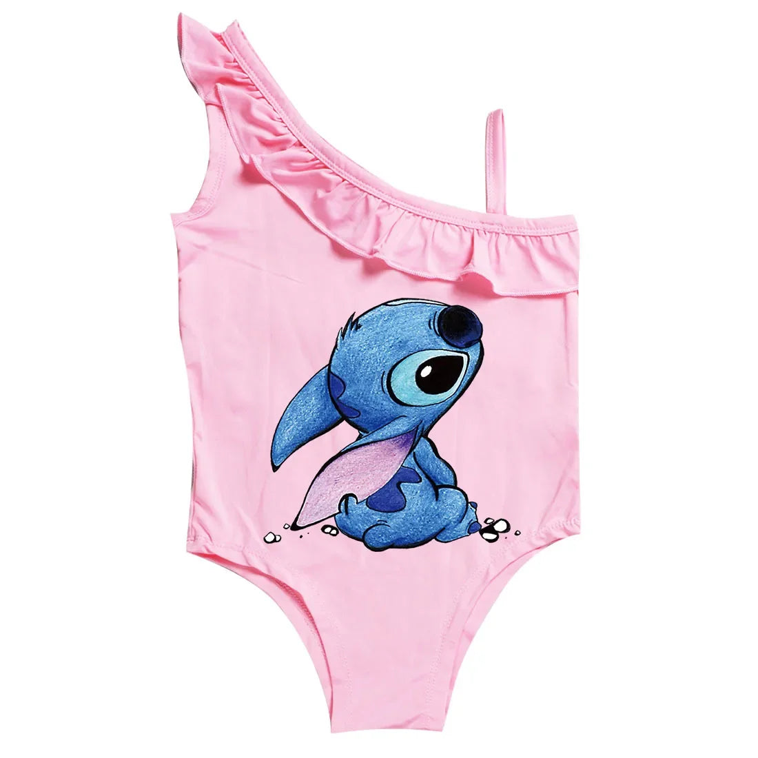 Costume da bagno bimba nuovo intero Cartoon Stitch 3-10y