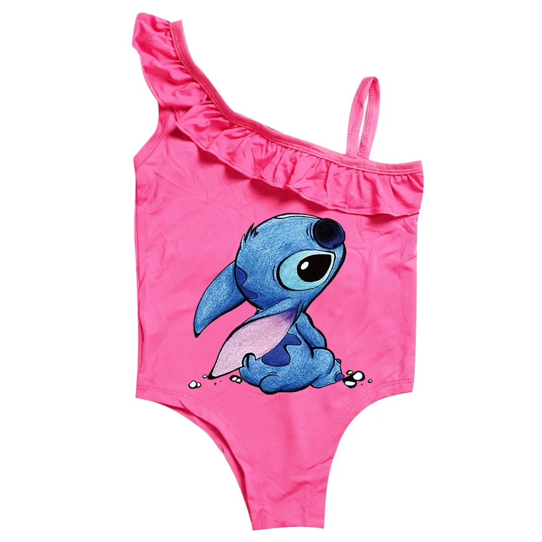 Costume da bagno bimba nuovo intero Cartoon Stitch 3-10y
